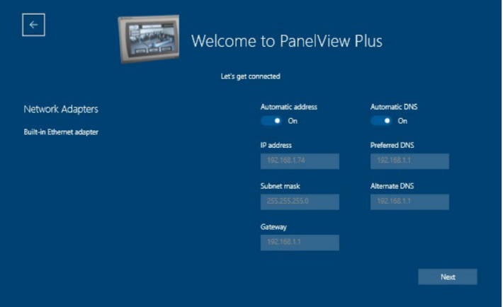 Panel View - Networks Adapters