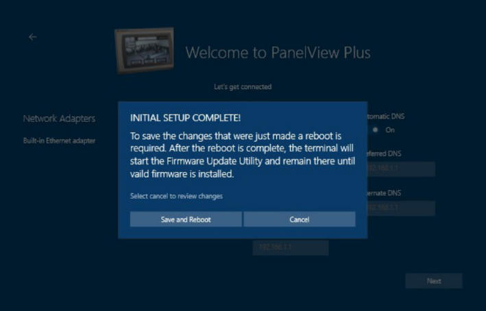 PanelView - Initial Setup Complete
